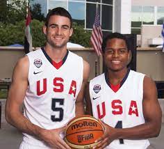 Will Sheehey And Kevin Yogi Ferrell Are Representing Indiana University Basketball At The W Indiana University Indiana Hoosiers Basketball Indiana Basketball
