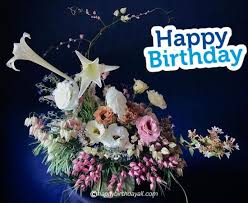 Beautiful flowers happy birthday meme. Soothing Happy Birthday Images With Flowers And Roses