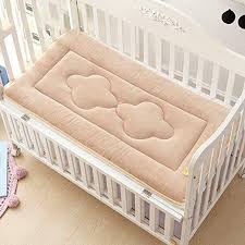 Lxycd Quilted Crib Mattress Waterproof Soft Sleeping Pad Not Slip Toddler Bed Mattress Pad Foam Mat Floor Tatami Toddler Bed Mattress Bed Mattress Toddler Bed