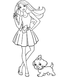 You might also be interested in coloring pages from barbie category. Barbie Coloring Page For Girl To Print For Free