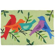 All jellybean rugs are machine washable! Morning Song Birds 20 X 30 Jellybean Rug Jellybeandirect Com