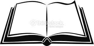 Black Silhouette Of Open Book On A White Background Vector Open Book Book Template Stock Illustration
