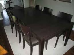 Crate & barrel basque medium dining table in dark brown $399 (santa clara south bay area ) pic hide this posting restore restore this posting. Crate Barrel Madison Dining Table And Chairs 4 Apartment Therapy S Bazaar
