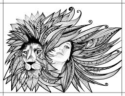 Your kids will increase their vocabulary by learning about different anima. Printable Coloring Page Lion Illustration Instant Download Etsy