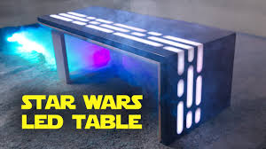 This coffee table was made from beetle injured pine that had some. Making A Star Wars Table From Concrete Epoxy Resin Youtube
