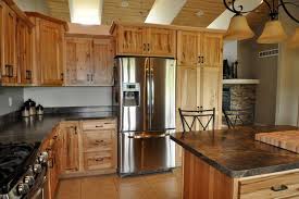 Natural Wood Kitchen Cabinets Hickory Kitchen Cabinets Farmhouse Kitchen Cabinets Hickory Kitchen
