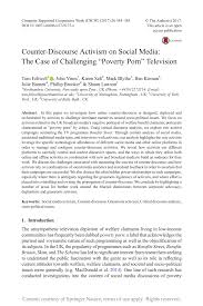 PDF) Counter-Discourse Activism on Social Media: The Case of Challenging  “Poverty Porn” Television