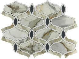 Bán buôn Nhà sản xuất và cung cấp gạch khảm đá cẩm thạch vàng kiểu  Arabesque Arabesque Calacatta kiểu mới | Vạn Pha