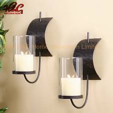 Wall candle sconces are those tarnished brass things that have hung in your grandma's living room when choosing your wall candle sconces, the first thing you need to consider is the shape and size these holders are usually made with just one type of candle in mind, and so if you have a specific. Metal Wall Sconce Candle Holder Set Of 2 China Metal Wall Arts And Wall Candle Holders Price Made In China Com