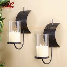 Exquisite stag head design wrought iron wall sconce. Metal Wall Sconce Candle Holder Set Of 2 China Metal Wall Arts And Wall Candle Holders Price Made In China Com