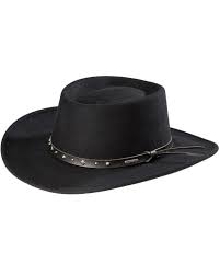 Stetson Black Hawk Crushable Wool Hat Felt Cowboy Hats Black Cowboy Hat Cowboy Hat Styles