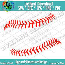 Baseball Laces Svg Softball Threads Svg Png Dxf Baseball Etsy Baseball Stitch Svg Making Shirts