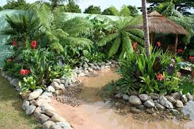 Desert Oasis A 2009 Hampton Court Flower Show Garden By Jack Dunckley This Small Tropical Gardens Tropical Garden Planting Flowers