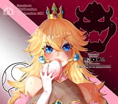 Princess peach but she is shaped like a peach. Artstation Fanart Dark Princess Peach Kiki Kirinai