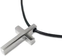 Loralyn Designs Small Simple Stainless Steel Cross Pendant 18 Inch Black Leather Ne Stainless Steel Cross Pendant Cross Pendant Necklace Black Leather Necklace
