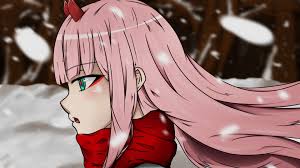 1600x2383 zero two by calsarts. Anime Wallpapers Zero Two Arte Inspire