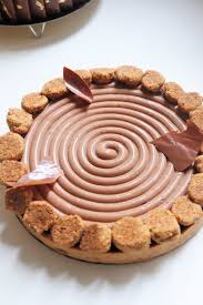 Tarte Au Chocolat Noir Et Lait Streusel Noisette Recette Olivia Patisse Tarte Au Chocolat Tarte Au Chocolat Noir Chocolat