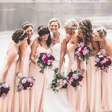 Real Weddings Wedding Party Dresses Bridesmaid Headband Bridesmaid