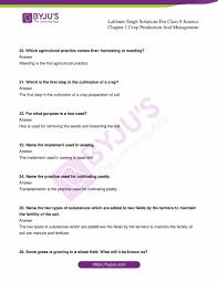 People have different tastes in eating. Lakhmir Singh Science Class 8 Solutions For Chapter 1 Crop Production And Management Free Pdf