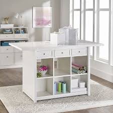 Better Homes Gardens Craftform Sewing And Craft 5 Foot Work Table White Finish Walmart Com Small Craft Rooms Craft Room Organization Craft Room Design
