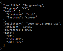 To do this, you need logic to walk the graph of the object represented by the json, and map the input to a potentially different output. Explain The New Json Api In Net Core 3 0 Develop Paper