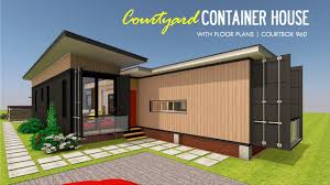 Shipping container resources & home plans. Shipping Container Courtyard House Design Floor Plans Youtube