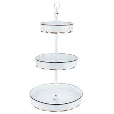 Maybe you would like to learn more about one of these? White Enamel 3 Tier Tray