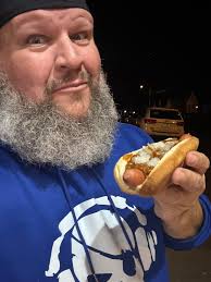 Coney Island hot dogs with chili and onions