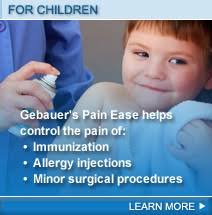 Gebauer's ethyl chloride skin refrigerant is intended for topical application to control pain associated with injections, starting iv's and venipuncture, minor surgical procedures, and the temporary relief of minor sports injuries. Gebauer S Pain Ease Mist Spray Rx 3 5 Oz Aerosol Can