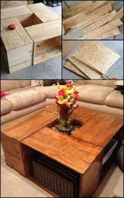 An unadorned top rests upon two wide planks. Beautiful Diy Reclaimed Coffee Tables For The Recycle Maniac