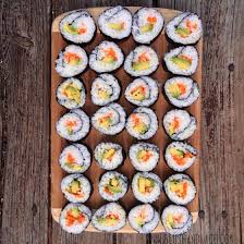 Easy Homemade Veggie Sushi Veggie Sushi Sushi Recipes Easy Homemade Sushi