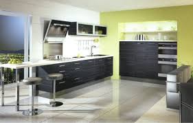 Meubles De Cuisine Noir Carrelage Blanc S Murs Vert Anis Pour Une Cuisine Moderne Et Pleine De Color Meubles De Cuisine Noirs Cuisine Moderne Meuble Cuisine