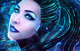 Wallpaper cat, fiction, robot, art, cyborg, Alice Rose, Heck and her Puss  for mobile and desktop, section прочее, resolution 1920x1081