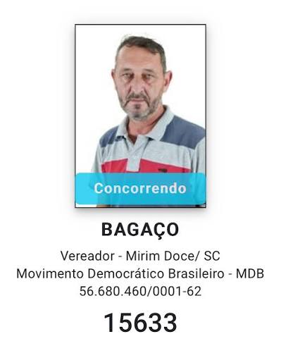 Candidatos de Santa Catarina com nomes engraçados