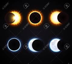 Les types d'éclipse solaire et éclipse lunaire. Differentes Phases D Icones De Dessin Anime Soleil Et La Lune Eclipse Mis Sur Fond Isole Sombre Illustration Vectorielle Clip Art Libres De Droits Vecteurs Et Illustration Image 58671212