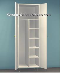 Utility Cabinet Plans 24 Inch Broom Closet Garage Cabinet Plans Utility Cabinets Utility Closet Cupboard Storage