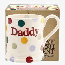 We print the highest quality cat daddy mugs on the internet. Polka Dot Daddy 1 2 Pint Mug Boxed Emma Bridgewater Uk