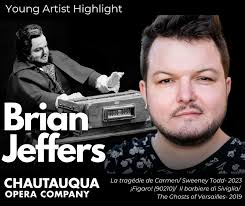 Tenor Brian Jeffers has been captivating Chautauqua audiences since 2019,  taking