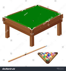 Color Images Of Pool Table Of Cue And Balls On White Background Sports Equipment Billiards Vector Illustration Set Ad Pool Table Colour Images Billiards