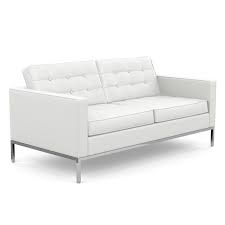 E sarà ancora più facile e divertente grazie alle proposte di sediarreda, che offre tante idee versatili e funzionali capaci di incontrare i gusti più disparati. Knoll Divano A 2 Posti Florence In Pelle Sabrina White Rivestimento Cat Z E Struttura In Acciaio Cromato Myareadesign It