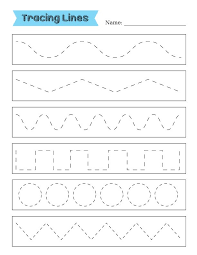 To make or draw lines manually in microsoft word 2007 or 2010 can be done by : Tracing Dotted Lines Preschool Novocom Top