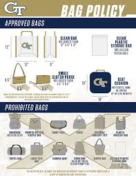 Permitted Prohibited Items Georgia Tech Yellow Jackets