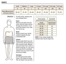 Mens Pants Chart Marshlands Canada Factory Outlet