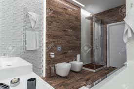 Noticias de baño en decoesfera. Diseno Moderno De Un Cuarto De Bano Con Ducha Fotos Retratos Imagenes Y Fotografia De Archivo Libres De Derecho Image 43578209