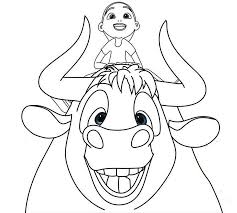 Ferdinand And Nina Coloring Movie Sheet For Children Ferdinand The Bulls Horse Coloring Pages My Little Pony Coloring