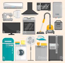Group Of Home Appliances Isolated On White Background Kitchen Home Appliances Appliances Design Home