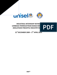 Kementerian pertanian dan industri makanan), abbreviated mafi, is a ministry of the government of malaysia that is responsible for. Internship Report Malaysian Pineapple Industry Board Mpib Titration Chemistry