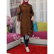 Model baju tunik abaya batik kontemporer. Tunik Batik Ratoe Modern Kode 031 Model Kancing 10 Bhn Katun Batik Mataram Fit To Size S Xxl Shopee Indonesia