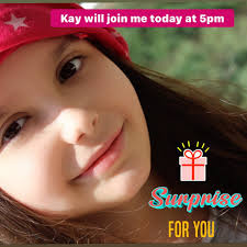 Today Kay will join me LIVE 🎤🎤🎤 with new fresh ideas prepared by her :  ❤️magic ❤️handcraft ❤️storytelling And much much more .. Join US live