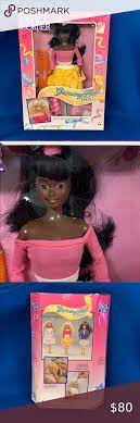 1989 Fashion Corner Girl Growing Hair Doll Fashion Corner Grow Hair African American Girl
